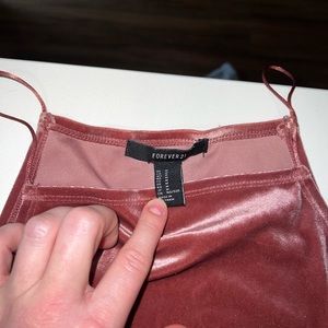 Forever 21 crushed velvet midi dress Medium